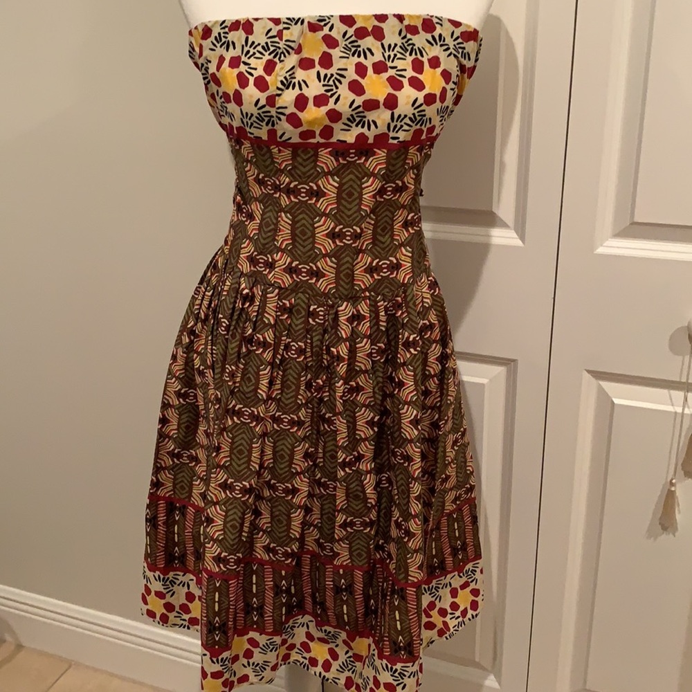 2/12 BOHO STRAPLESS MIDI DRESS SIZE SMALL - Picture 6 of 7